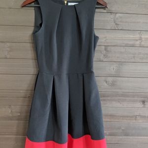Black and Red Dress with Pockets